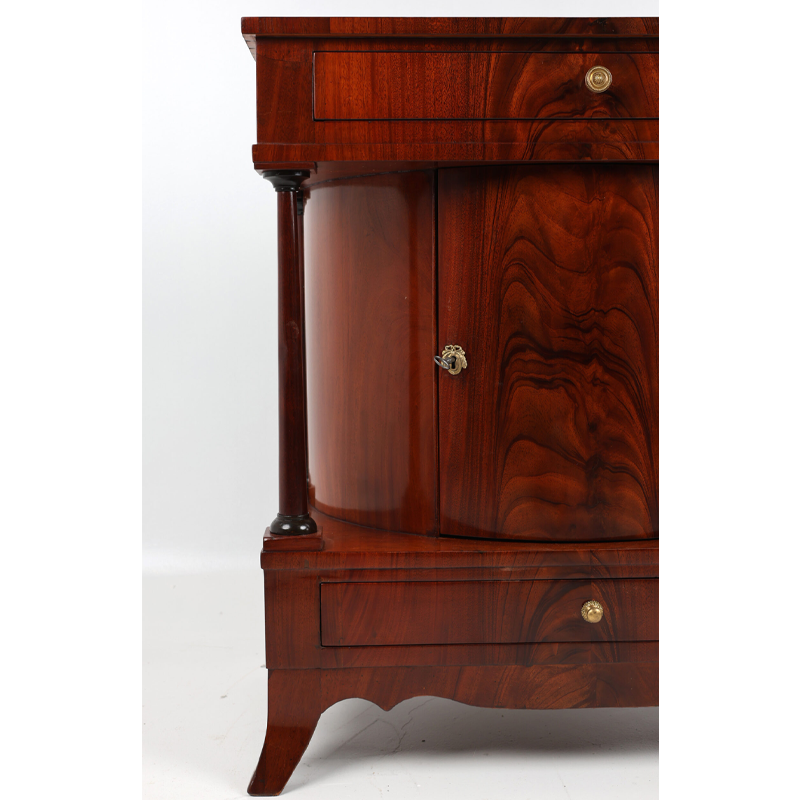 Biedermeier Halbschrank in Mahagoni