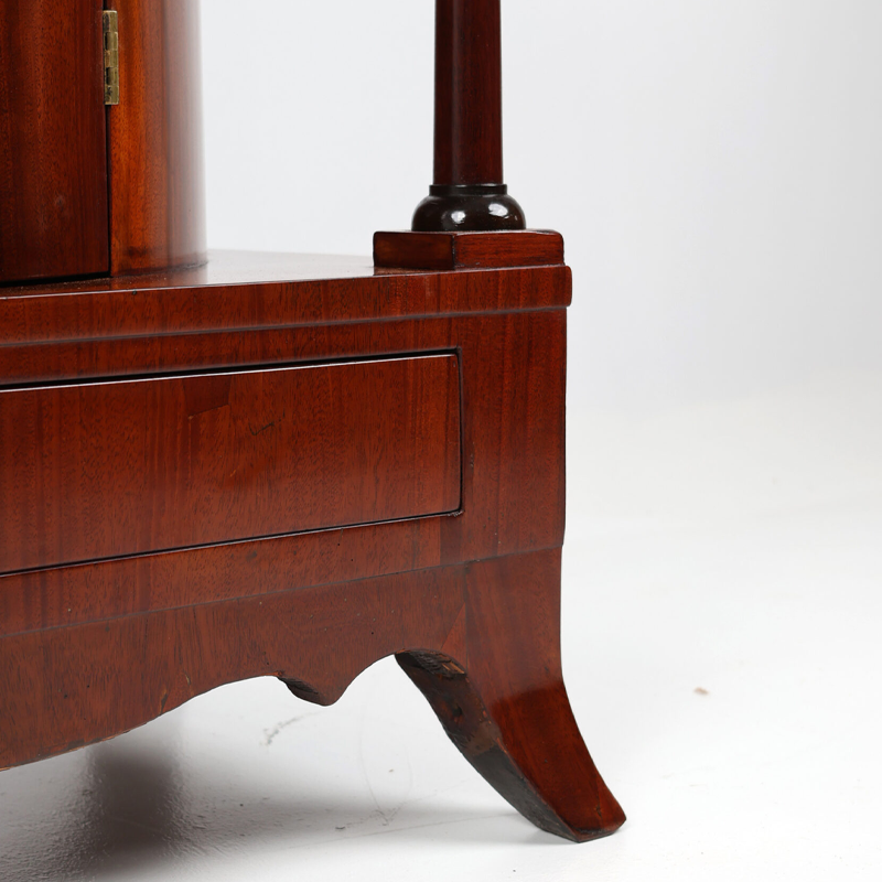 Biedermeier Halbschrank in Mahagoni