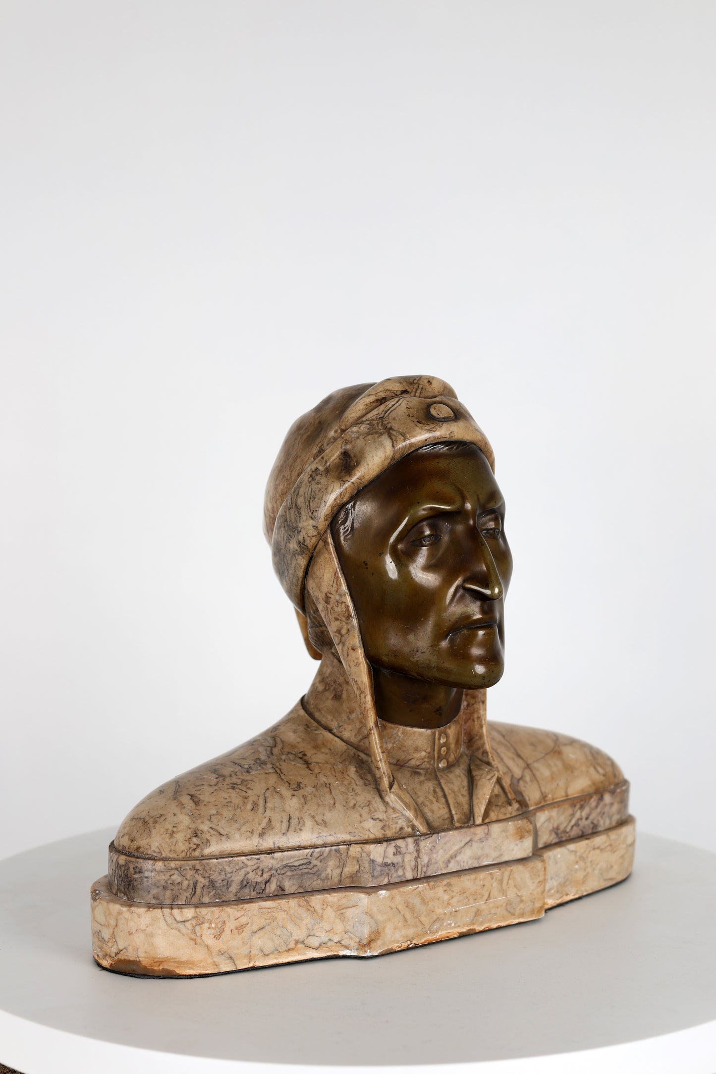 Marmorbüste Dante Aligherie um 1920