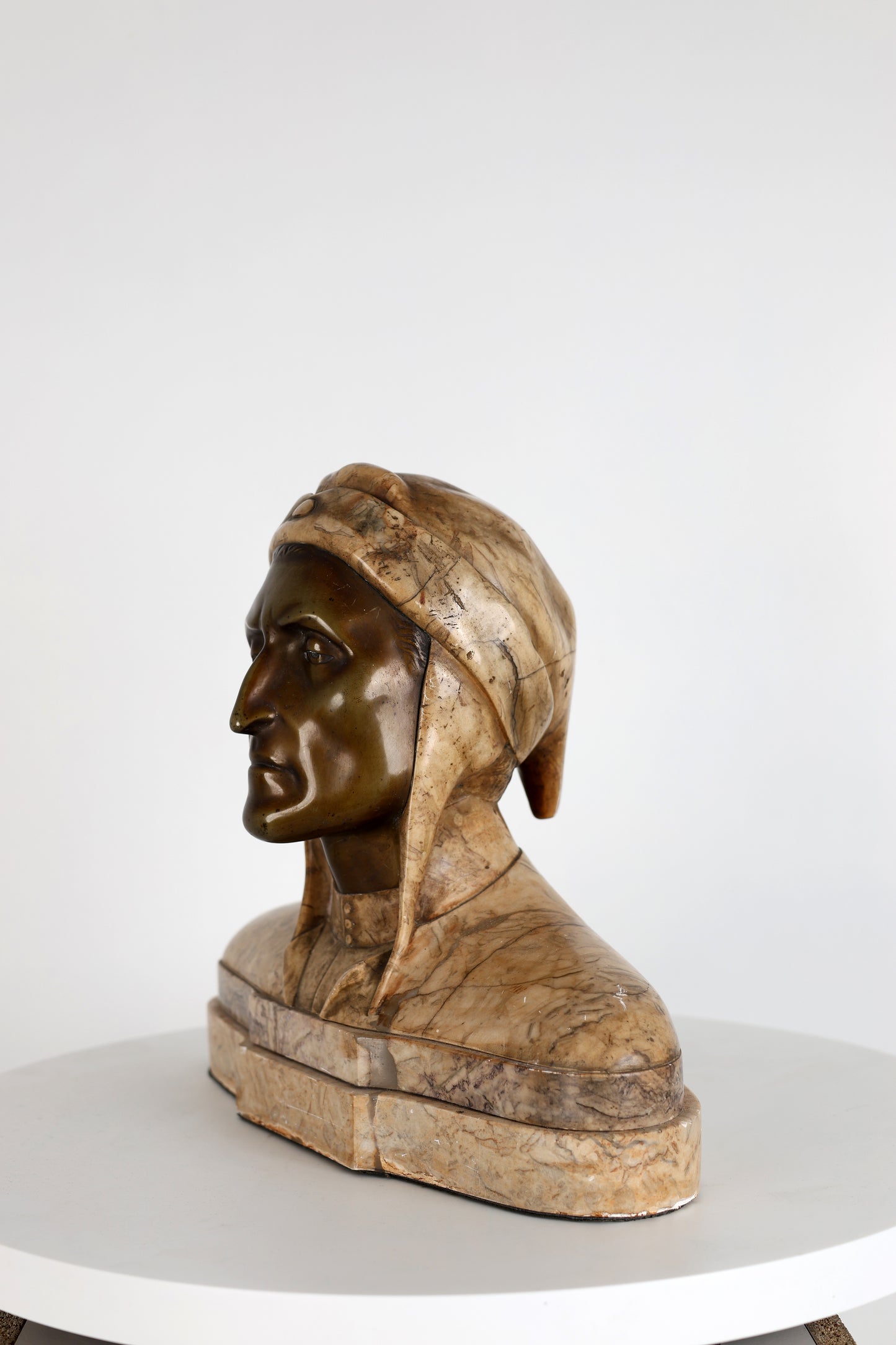 Marmorbüste Dante Aligherie um 1920