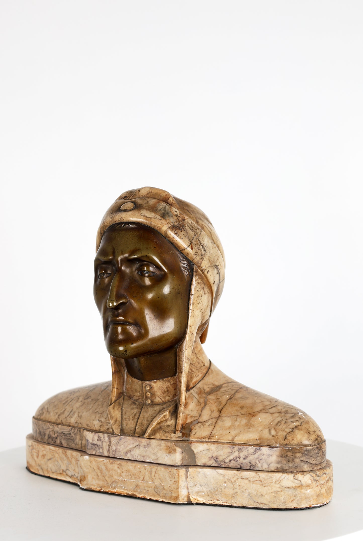 Marmorbüste Dante Aligherie um 1920