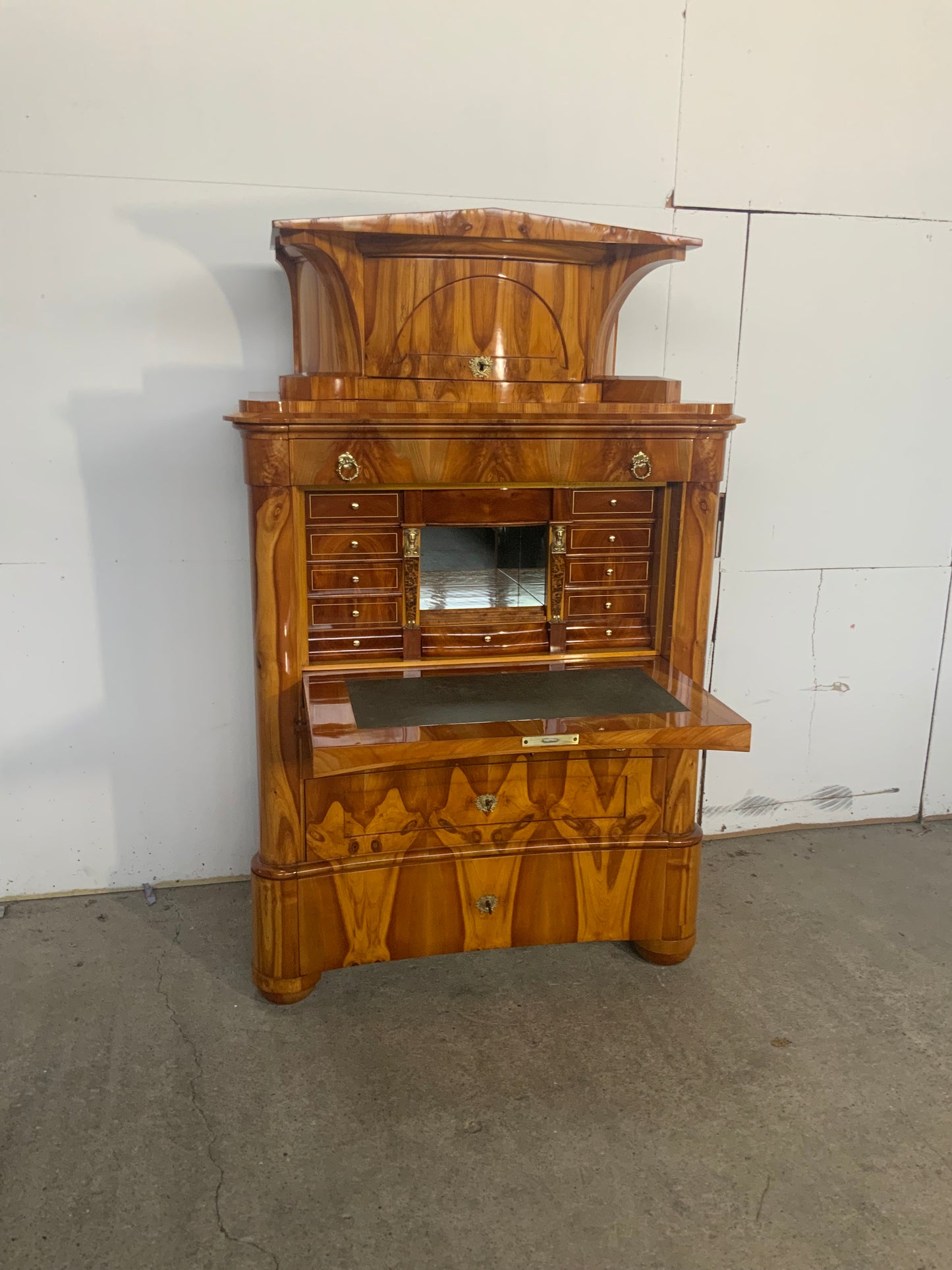 Biedermeier Sekretär Obstholz 1828