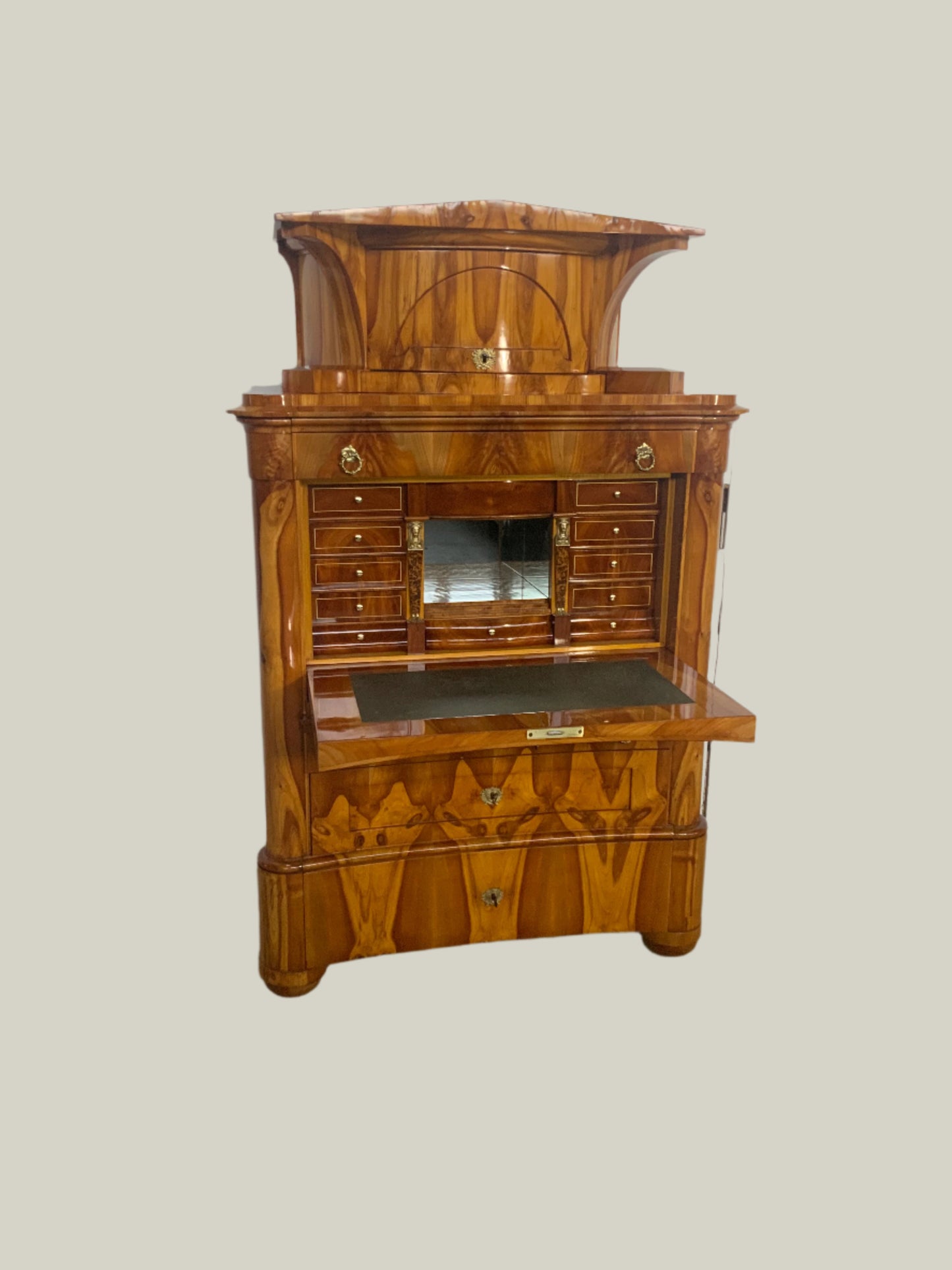 Biedermeier Sekretär Obstholz 1828