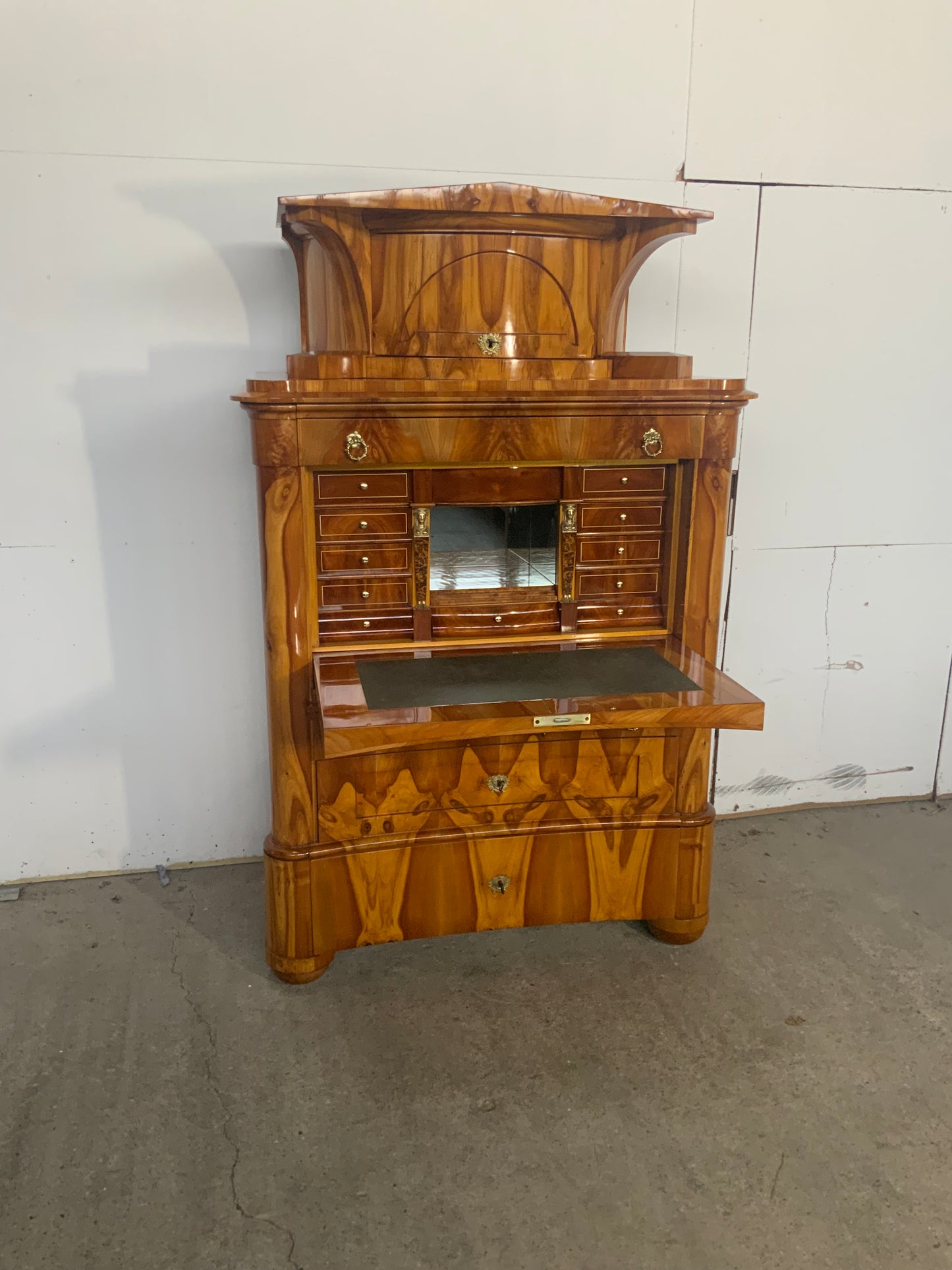Biedermeier Sekretär Obstholz 1828