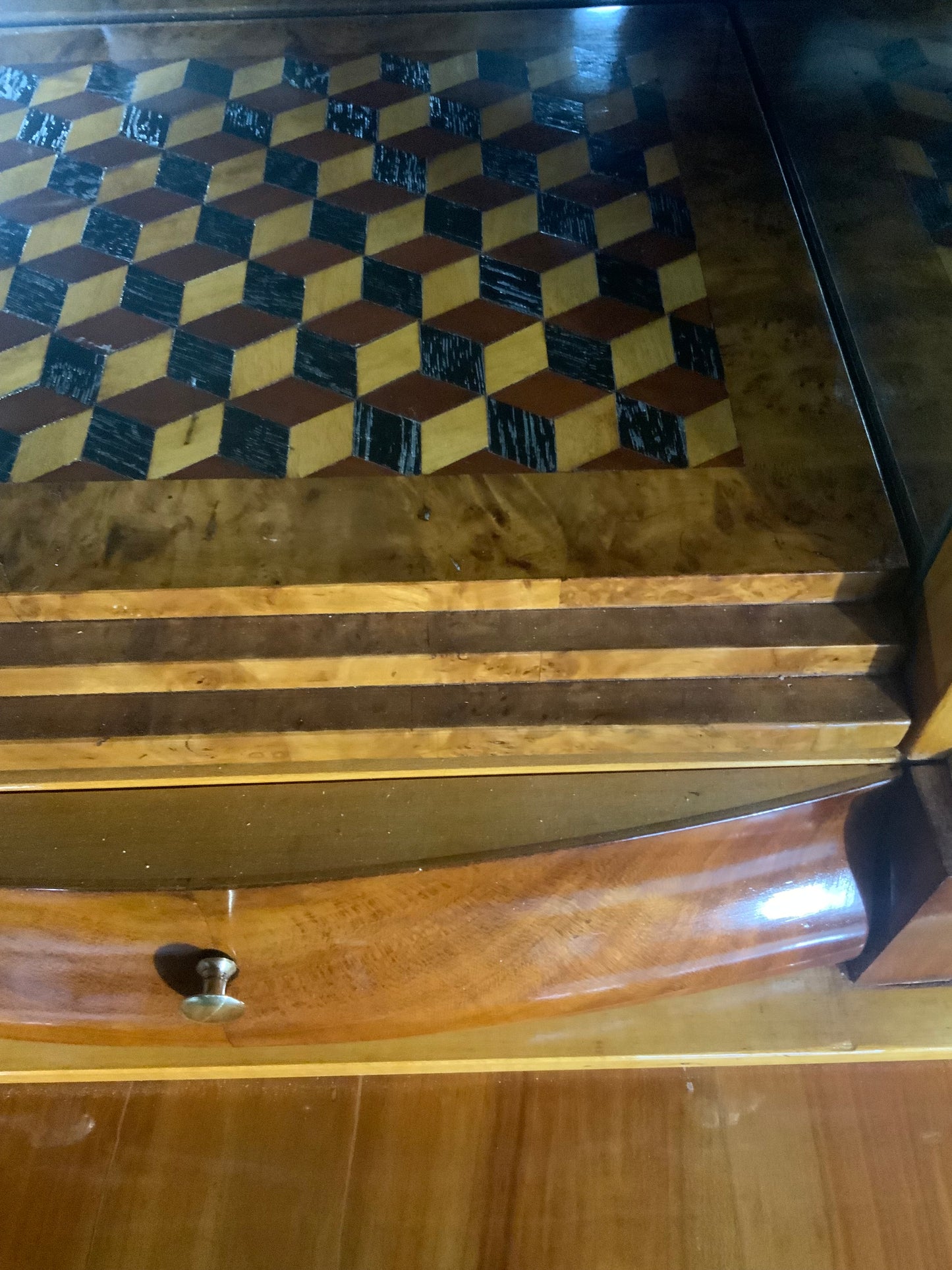 Biedermeier Sekretär Obstholz 1828