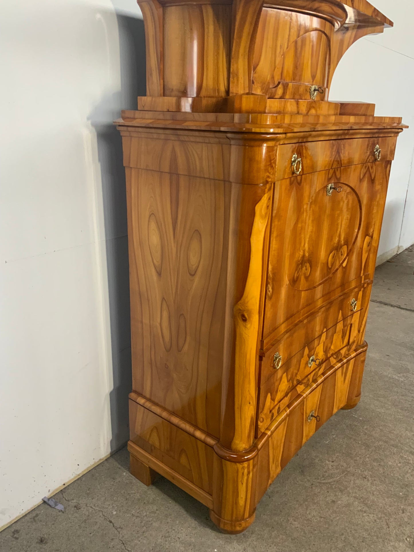 Biedermeier Sekretär Obstholz 1828