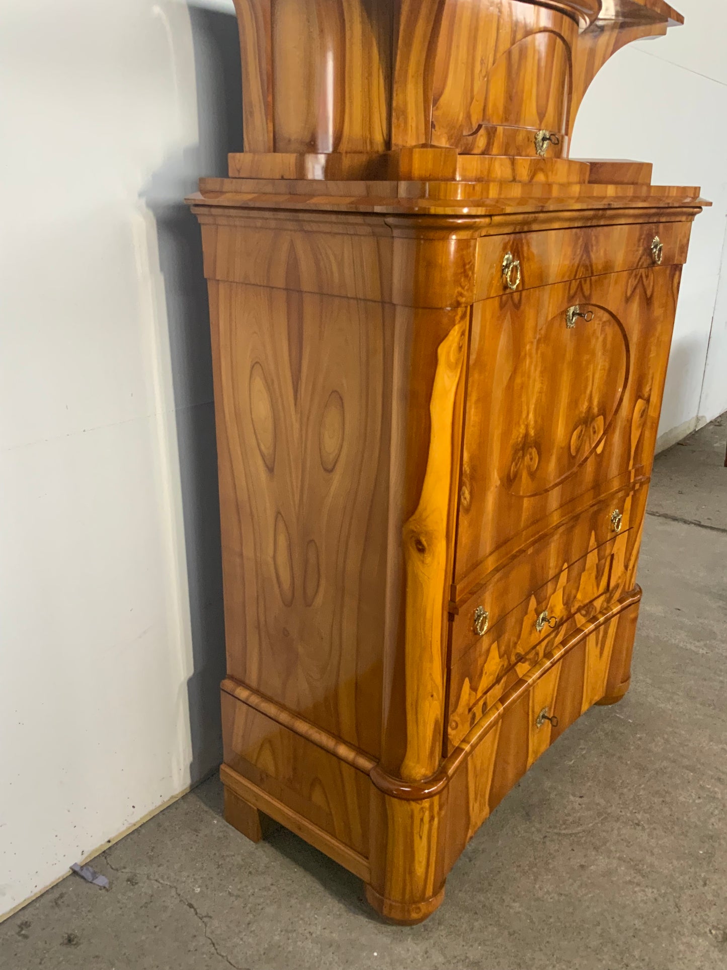 Biedermeier Sekretär Obstholz 1828