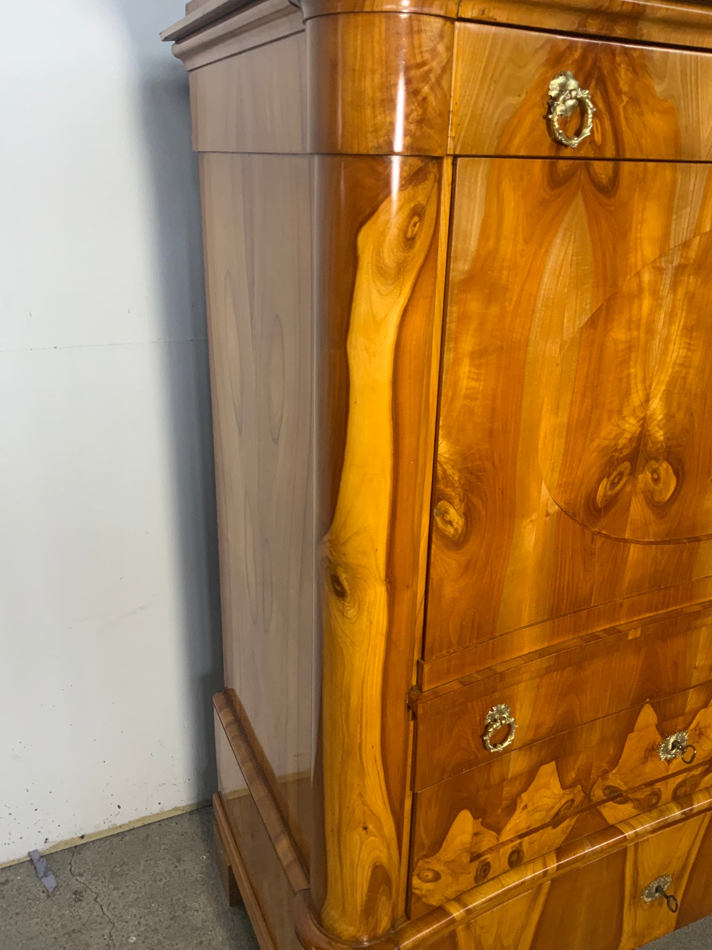 Biedermeier Sekretär Obstholz 1828