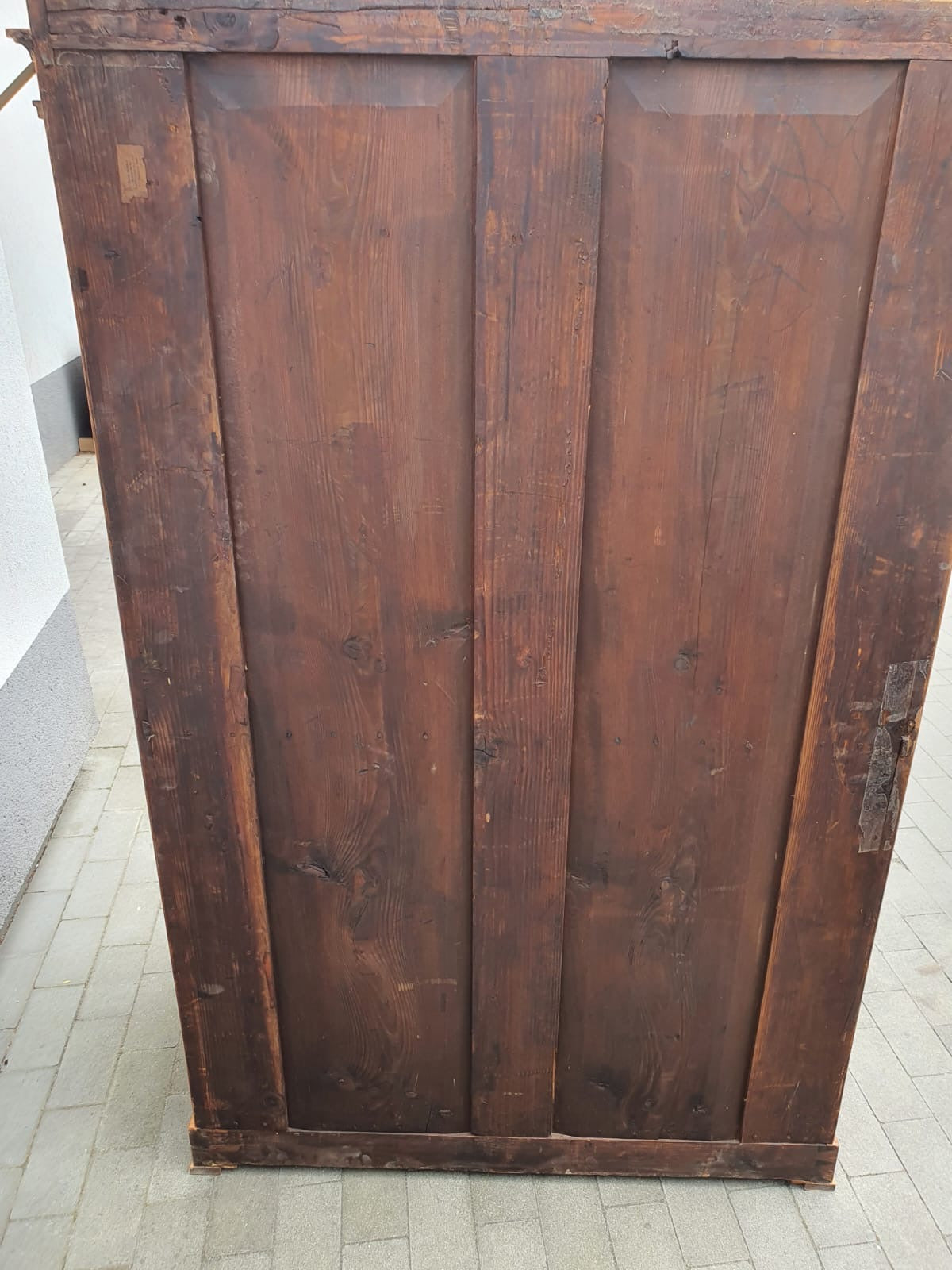 Biedermeier Sekretär mit Säulen in Kirschbaum