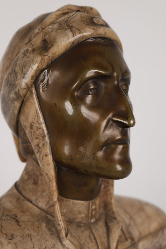 Marmorbüste Dante Aligherie um 1920