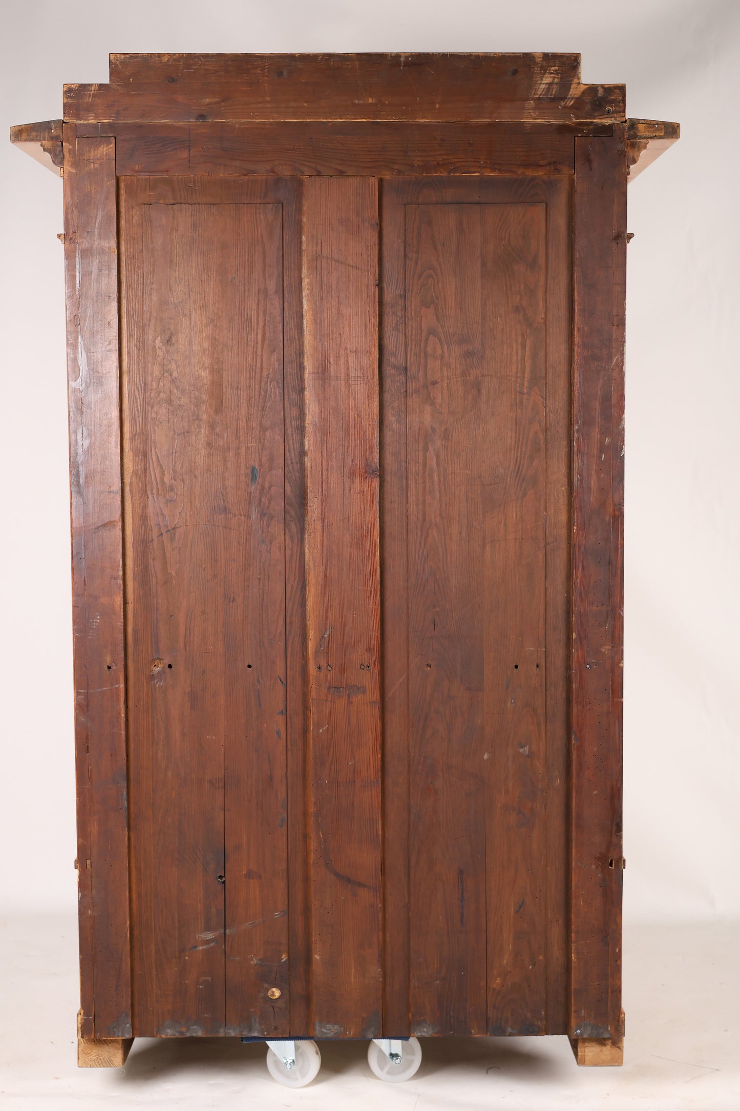 Biedermeier Sekretär mit Vollsäulen in Birke um 1820