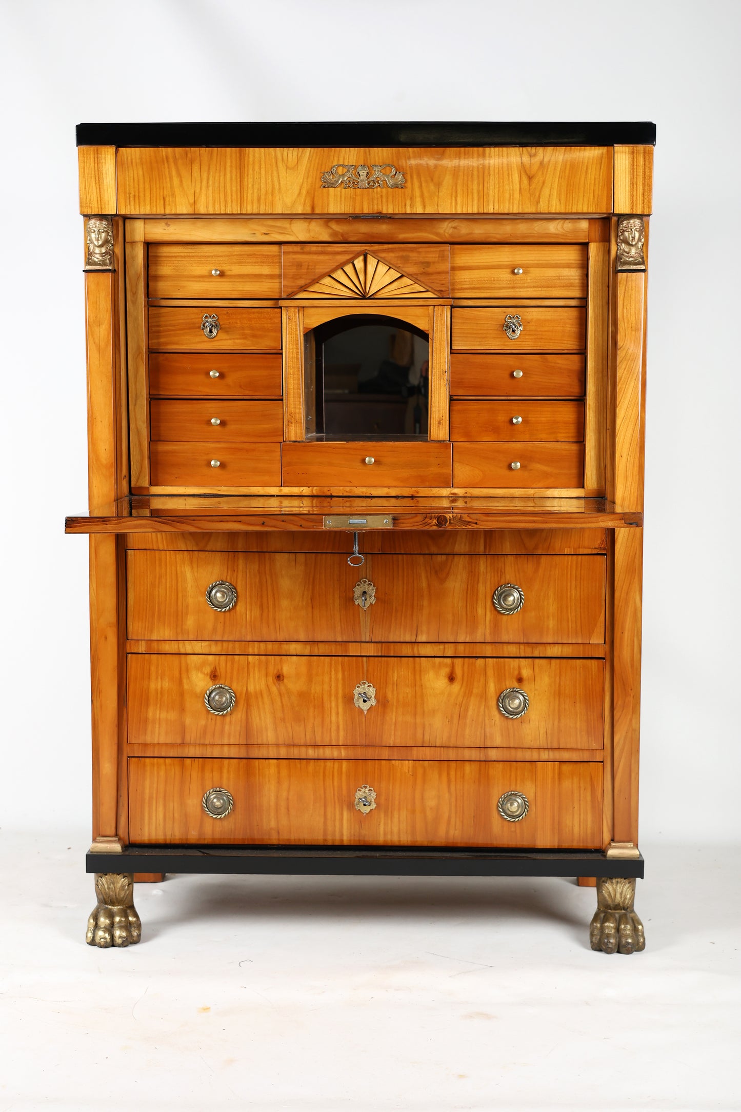 Empire Sekretär in Kirschbaum um 1810