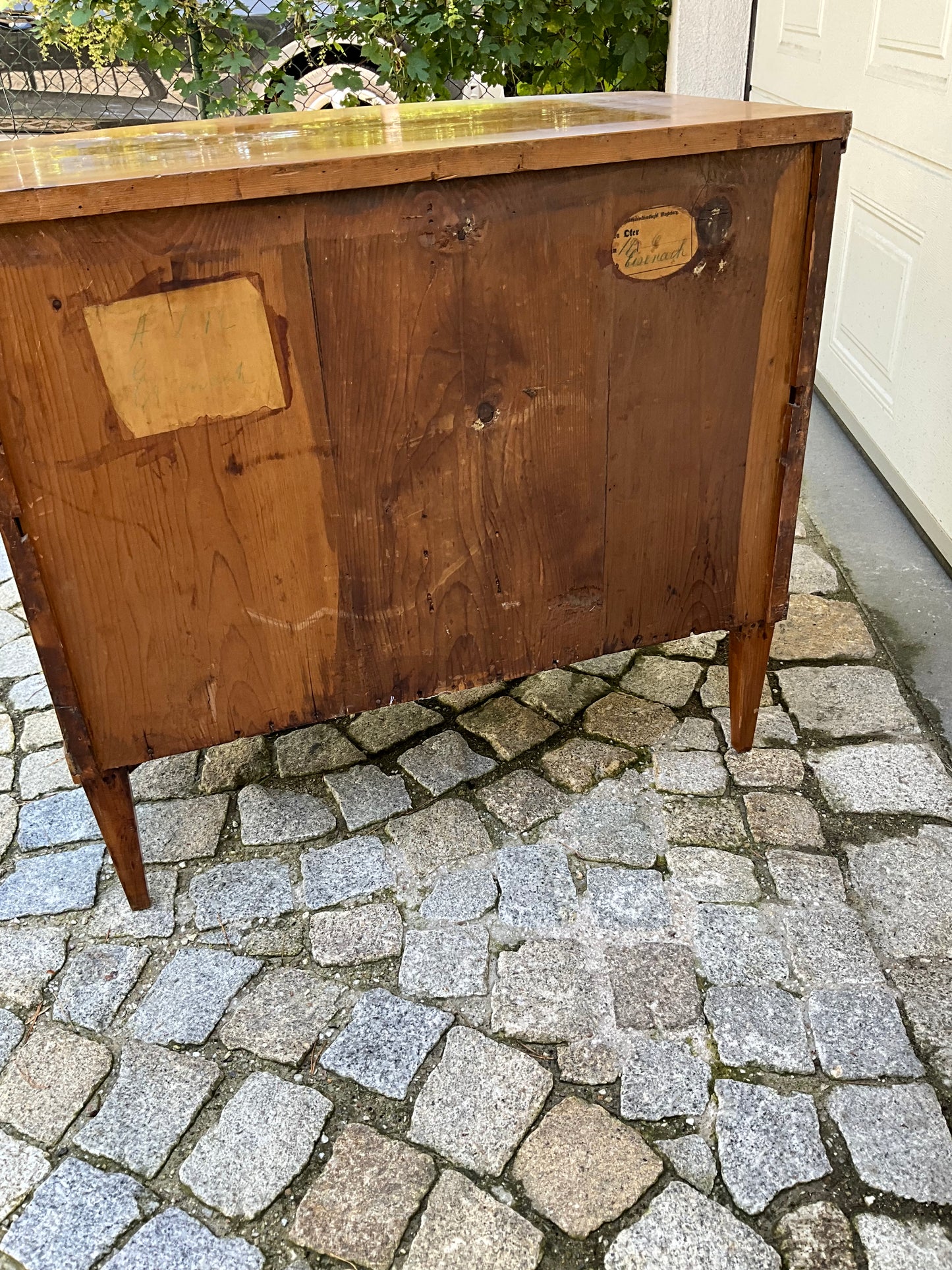 Biedermeierkommode in Esche um 1820