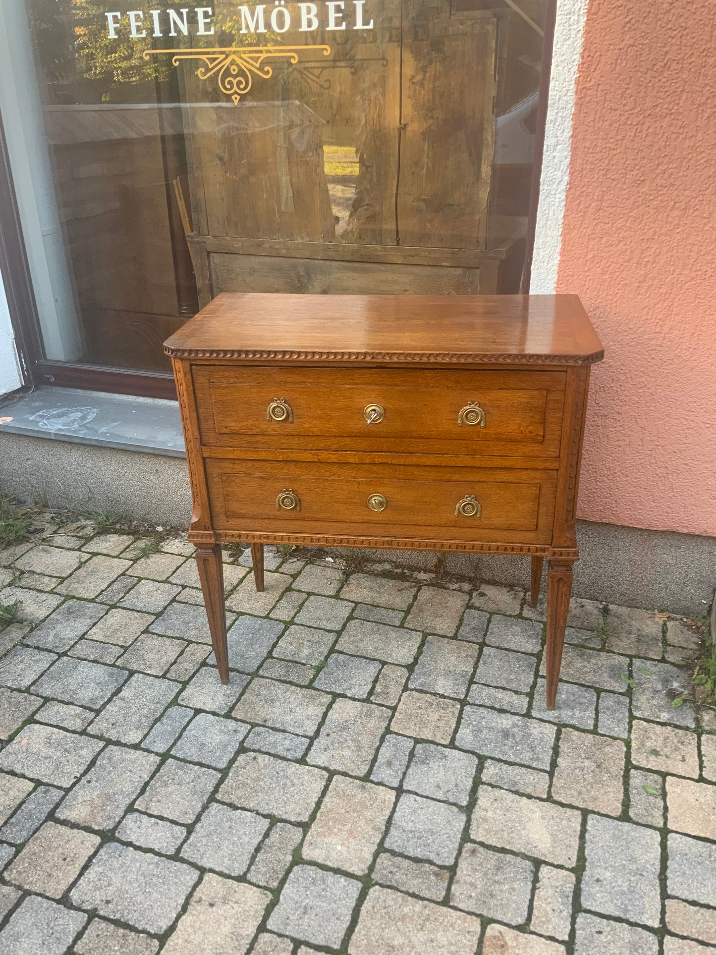 Kleine Louis Seizekommode in Eiche um 1790