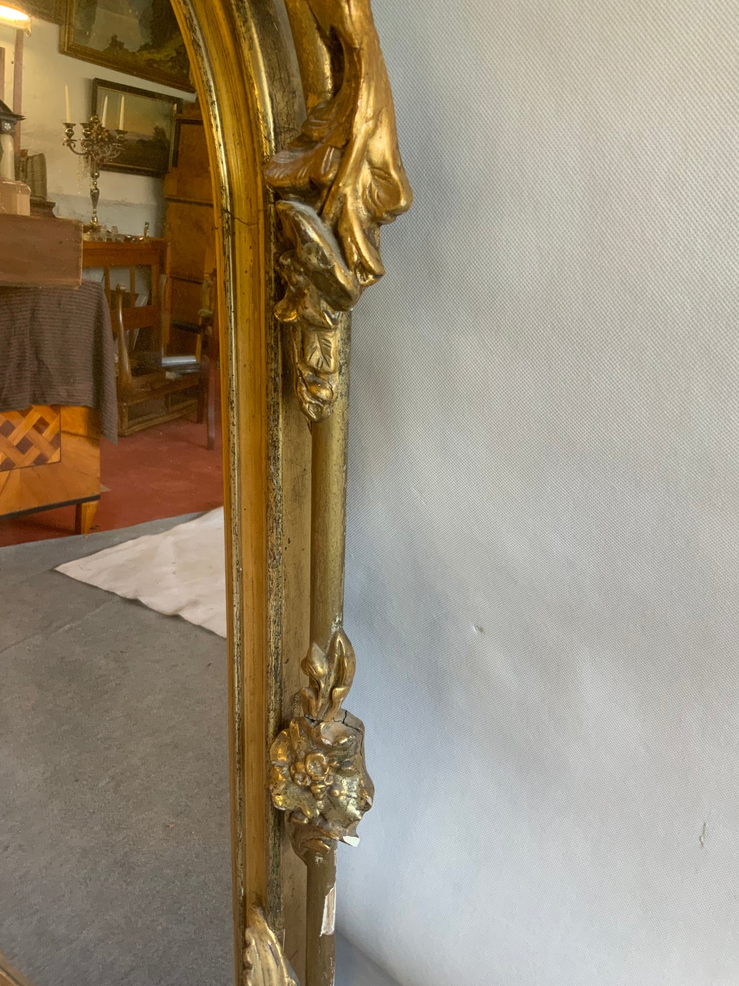 Barocker Standspiegel aus dem 19.Jh.