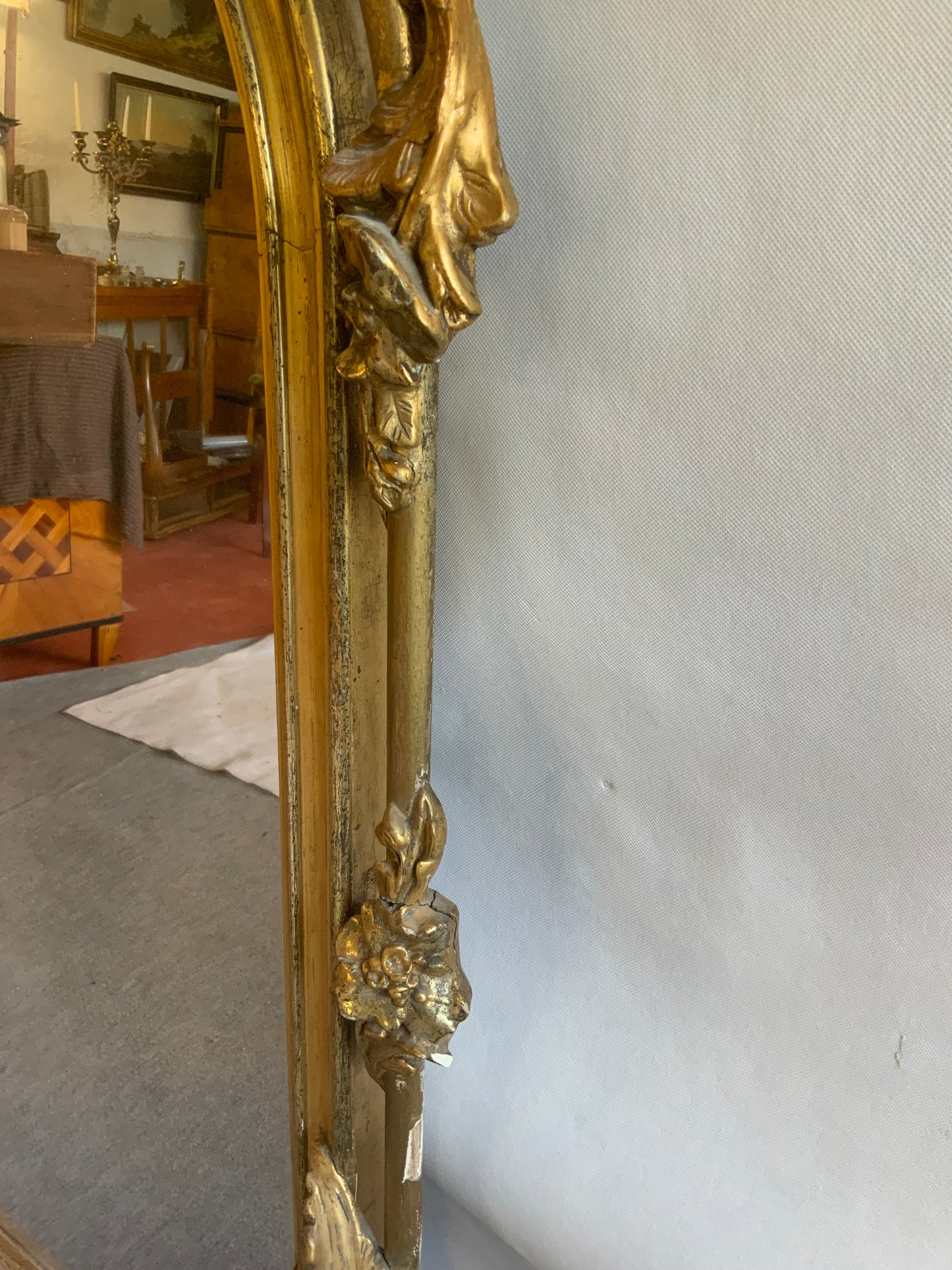 Barocker Standspiegel aus dem 19.Jh.