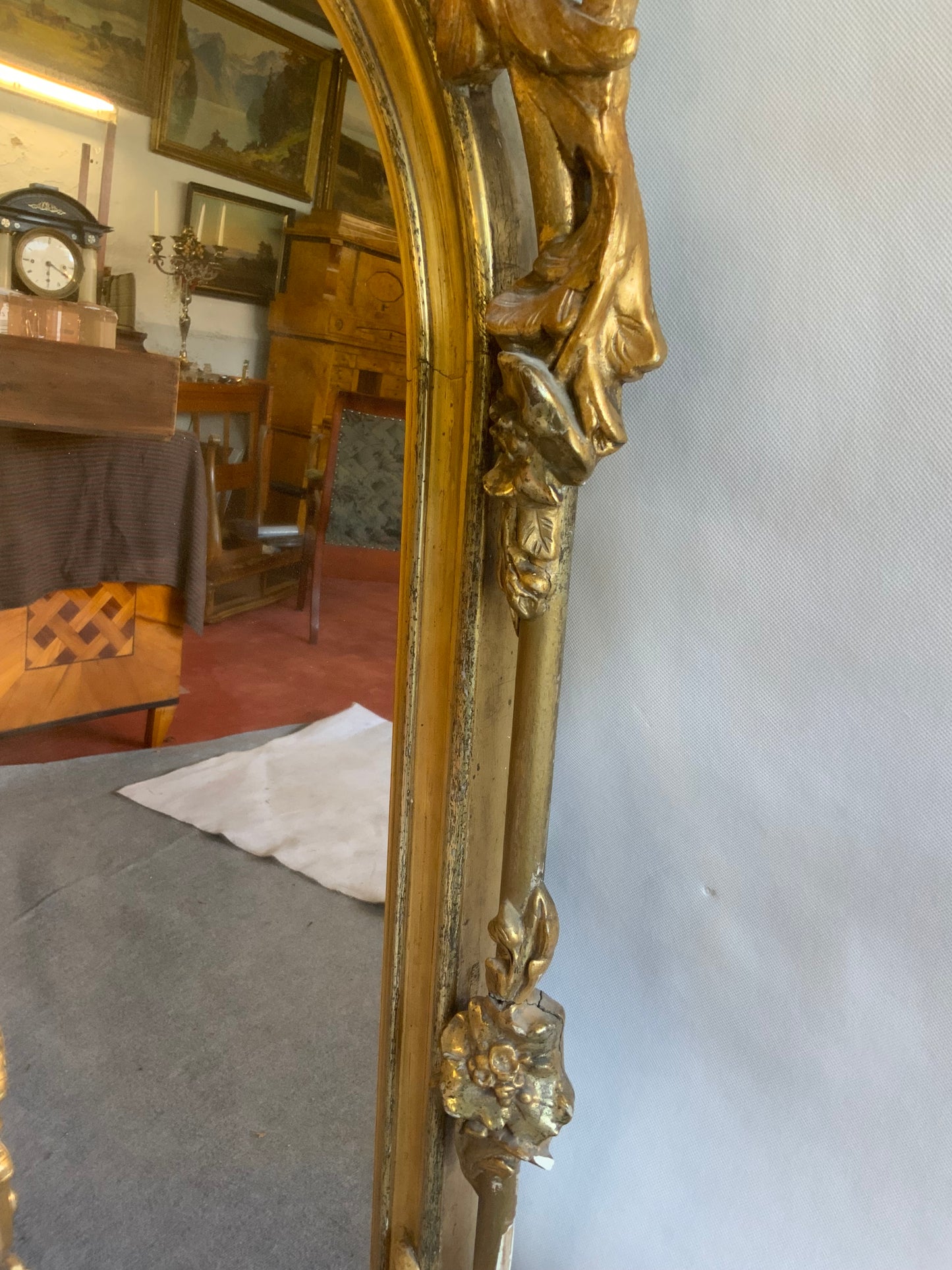 Barocker Standspiegel aus dem 19.Jh.