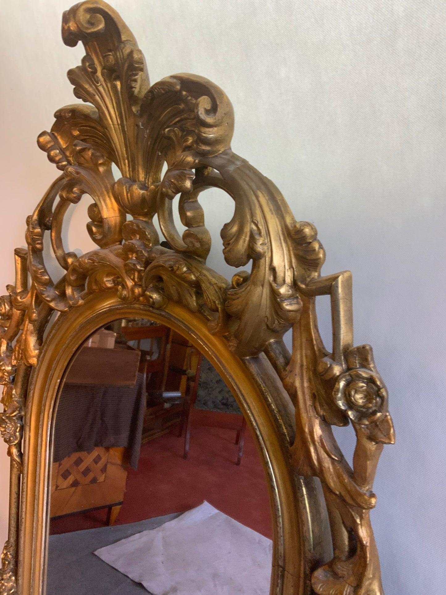 Barocker Standspiegel aus dem 19.Jh.