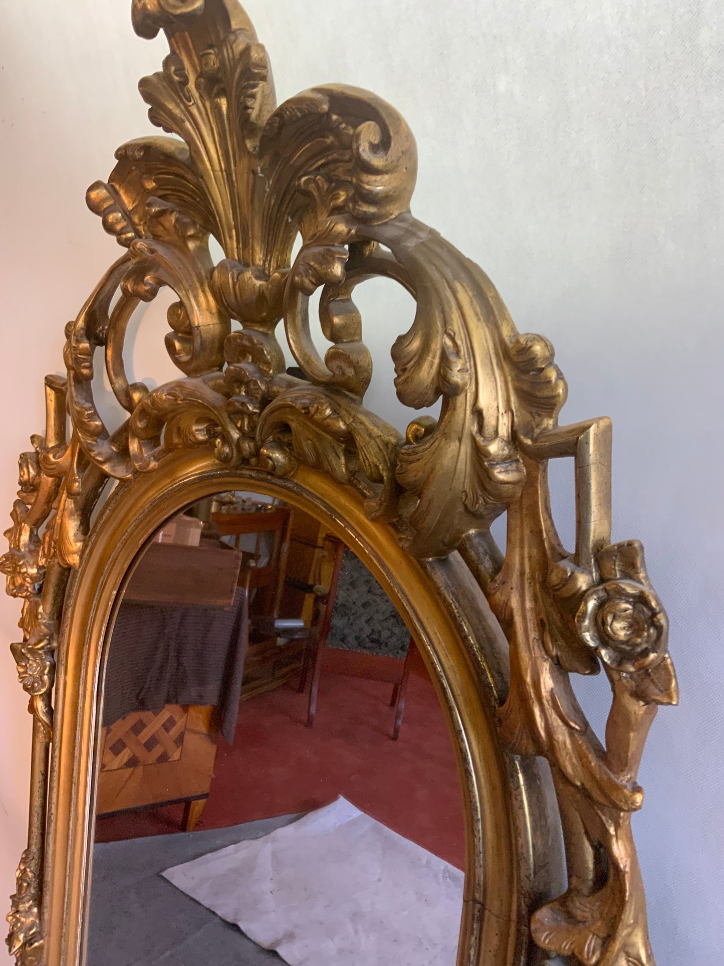 Barocker Standspiegel aus dem 19.Jh.