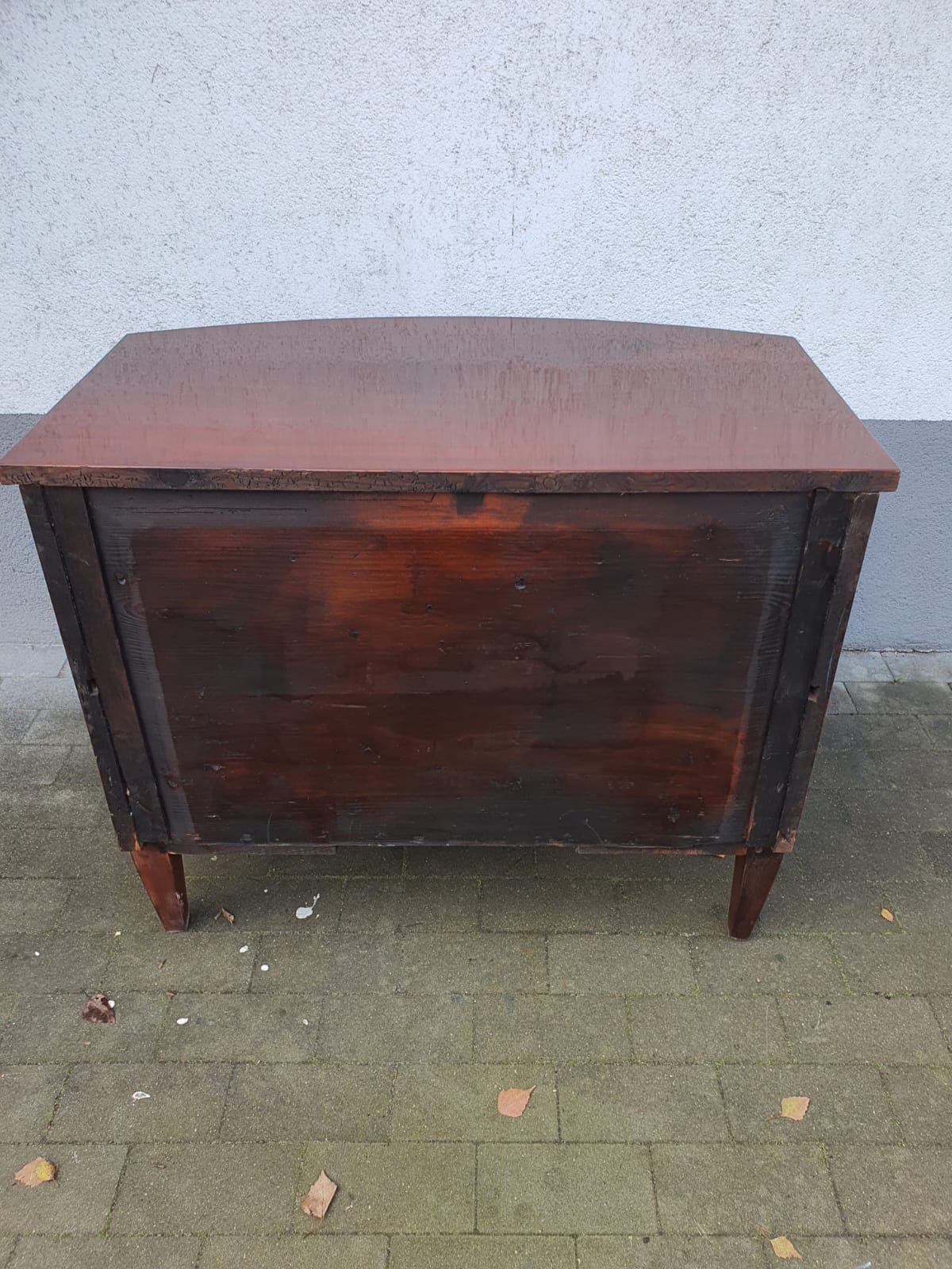 Kleine Biedermeier Pfeilerkommode in Mahagoni um 1830