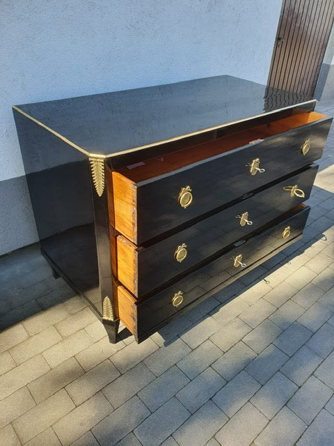 Empirekommode ebonisiert Österreich um 1810